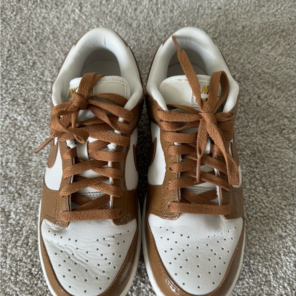 Women’s Nike Dunk Low in Brown Ostrich.